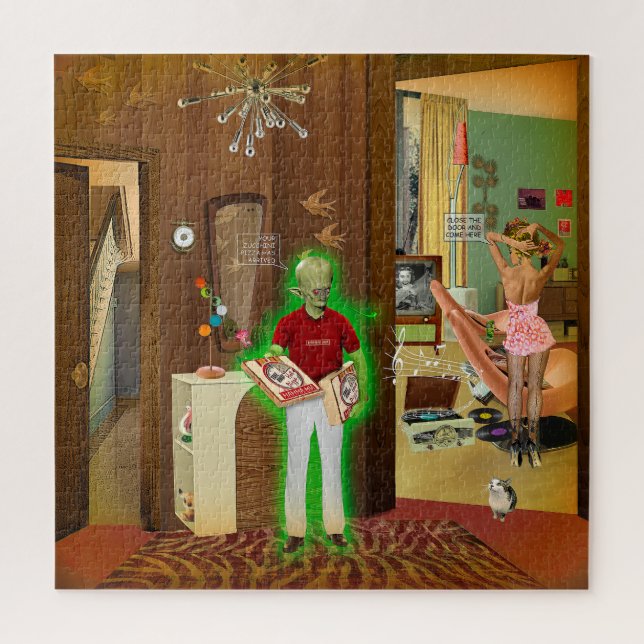 Zucchini Pizza Jigsaw Puzzle (Vertical)