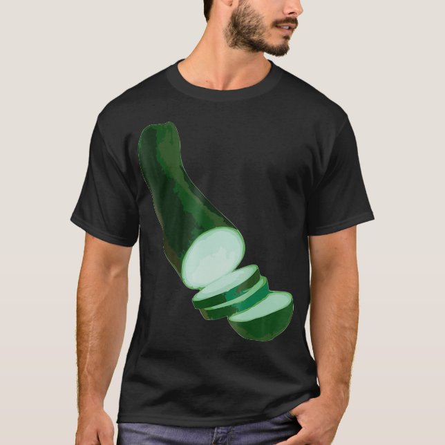 Zucchini Squash Halloween Costume  Veggie Salad Gr T-Shirt (Front)