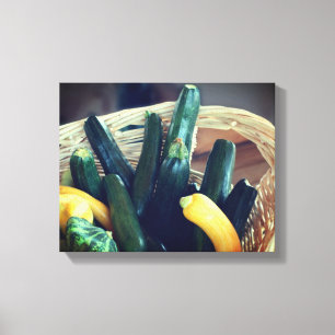 Zucchini Summer Squash Gourds Vegetables  Canvas Print