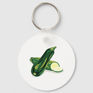 Zucchini Vegetable Key Ring