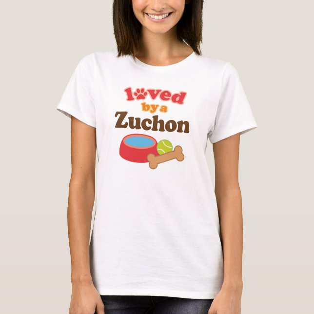 Zuchon Dog Lover pet gift T-Shirt (Front)