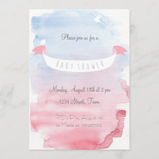 Zuckersüße Baby Shower Einladung Invitation