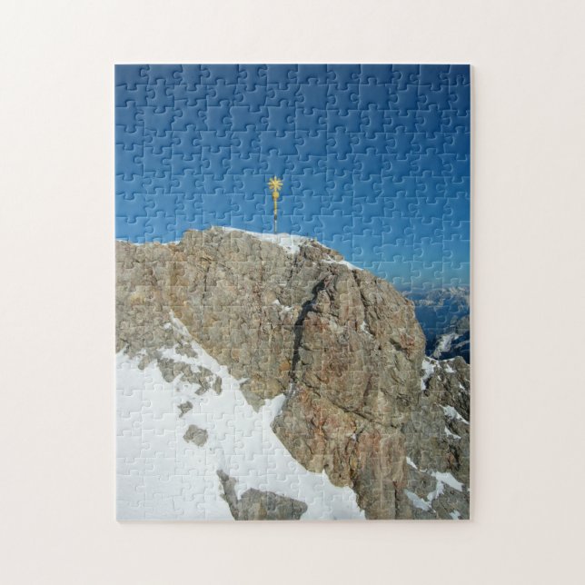 Zugspitze Germany Summit Cross Jigsaw Puzzle (Vertical)