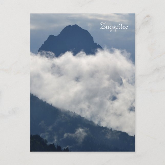 Zugspitze mountain postcard (Front)