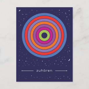 zuhören postcard