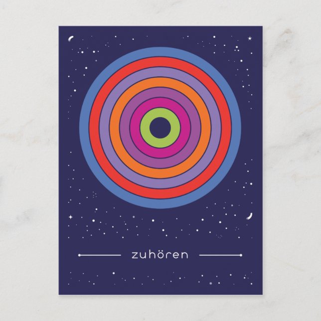 zuhören postcard (Front)