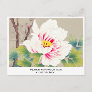 Zuigetsu Ikeda Pink Camellia japanese flower art Postcard
