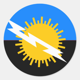 Zulia, Venezuela flag Classic Round Sticker