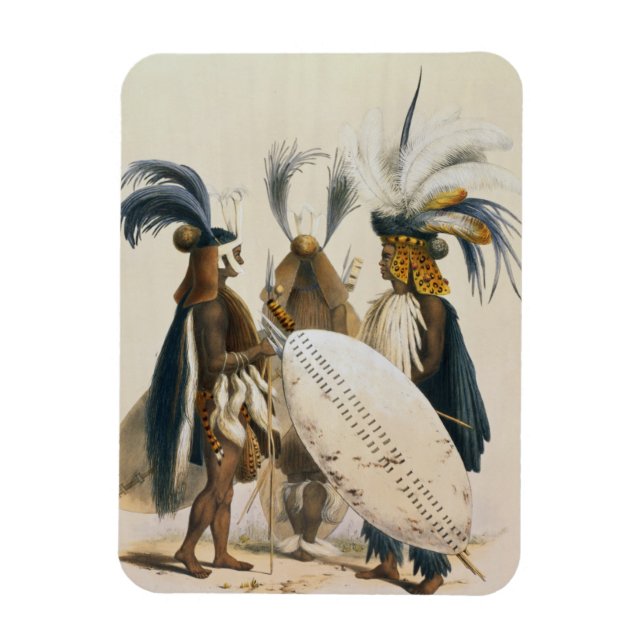 Zulu Soldiers of King Panda's Army, plate 20 from Magnet (Vertical)