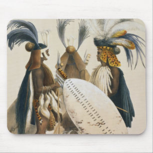 Zulu Soldiers of King Panda's Army, plate 20 from Mouse Mat
