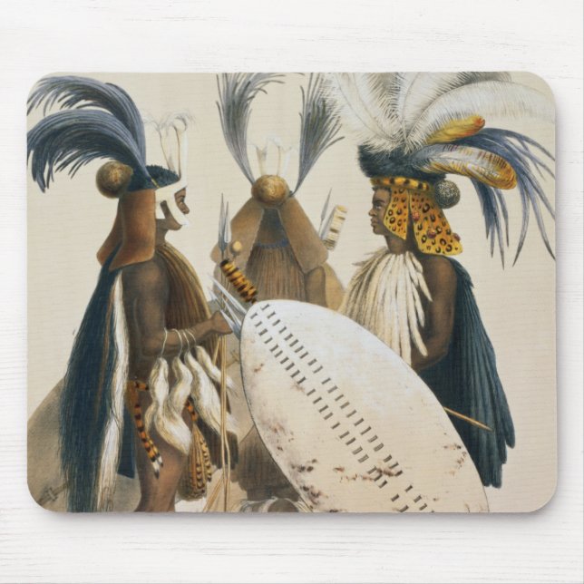 Zulu Soldiers of King Panda's Army, plate 20 from Mouse Mat (Front)