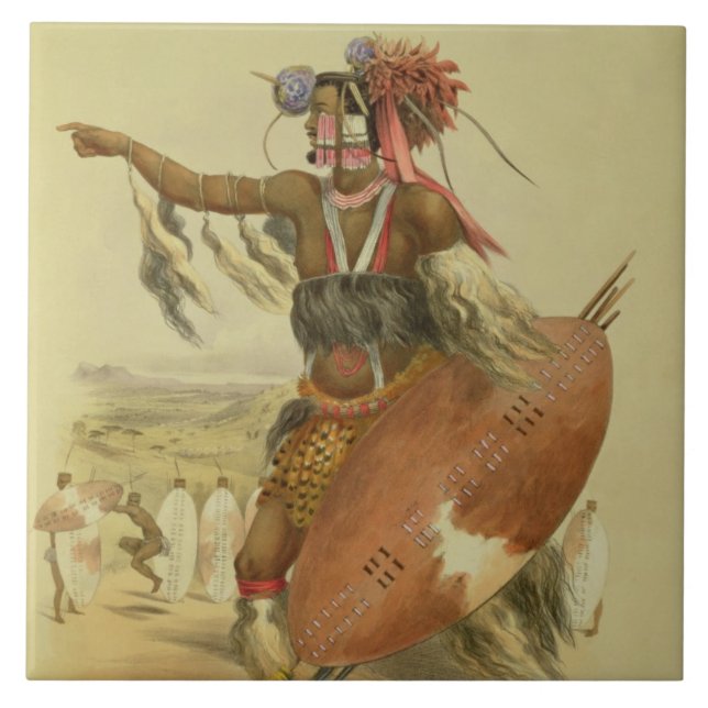 Zulu warrior, Utimuni, nephew of Chaka the late Zu Tile (Front)