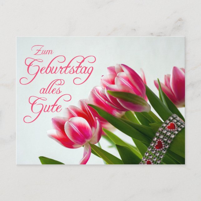 Zum Geburtstag alles Gute! Postcard (Front)