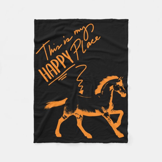 Zum Reiten Geboren Horses Girl Rider Horse Gift  Fleece Blanket (Front)