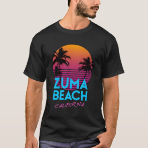 Zuma Beach California Retro Wave Hoodie T-Shirt