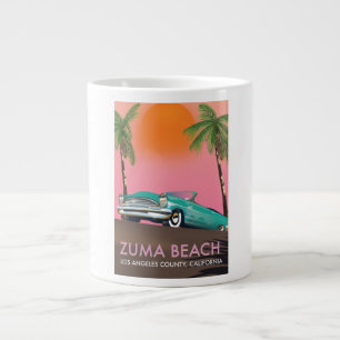 Zuma Beach Los Angeles County California Large Coffee Mug