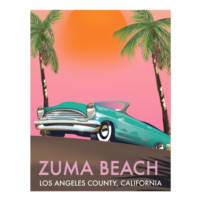 Zuma Beach Los Angeles County California Photo Print (Front)