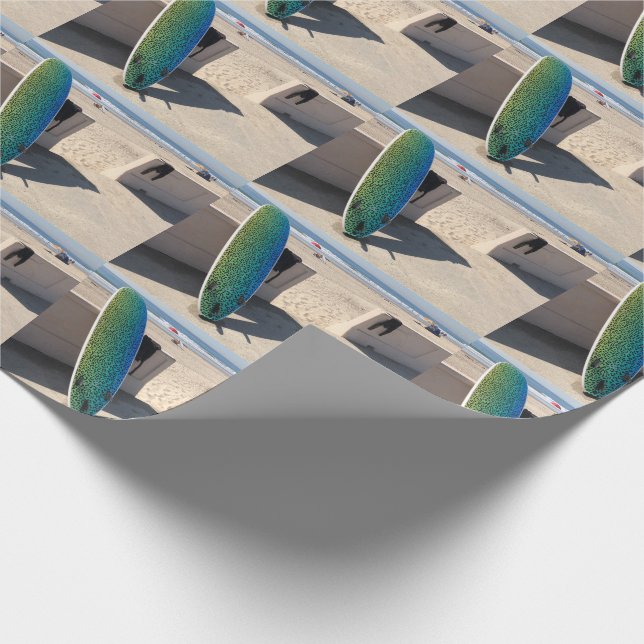zuma beach malibu surfboard CHRISTMAS XMAS Wrapping Paper (Corner)