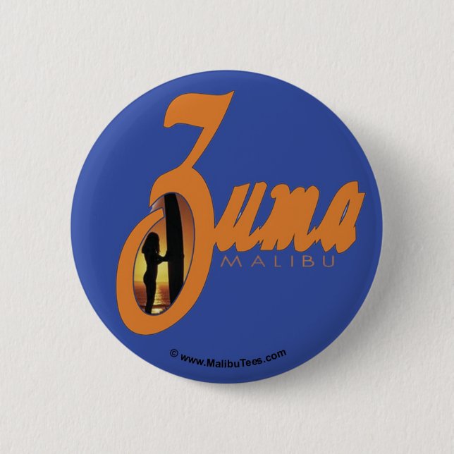 Zuma Beach Sunset 6 Cm Round Badge (Front)