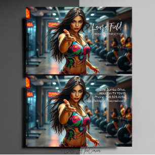 Zumba Instructor / Personal Trainer Business Card