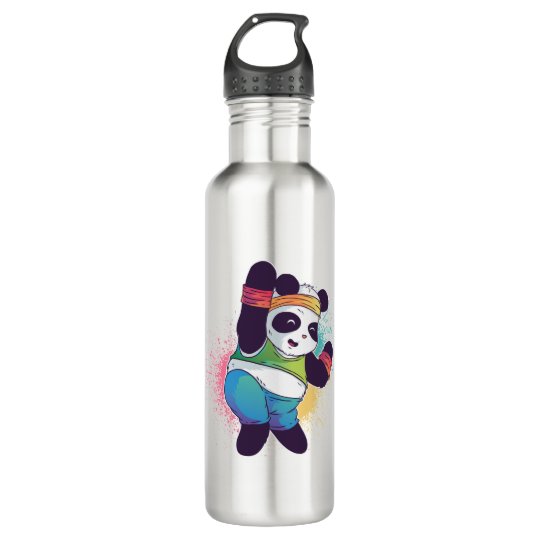 Zumba Panda 710 Ml Water Bottle Zazzle.co.uk