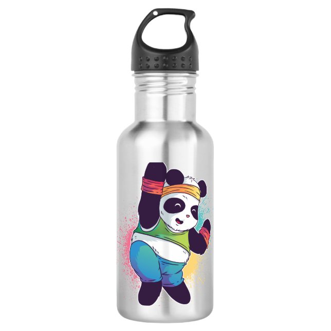 Zumba Panda 710 Ml Water Bottle (Front)