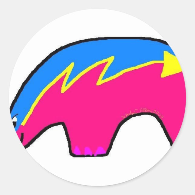 Zuni Bears Classic Round Sticker (Front)