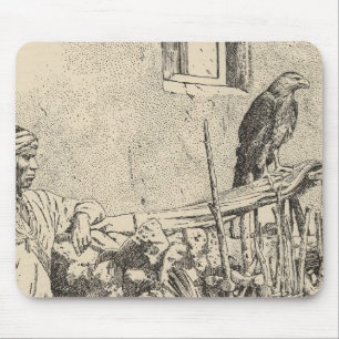 Zuni eagle cage mouse mat