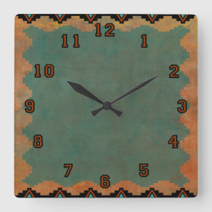 Zuni Sky Square Wall Clock
