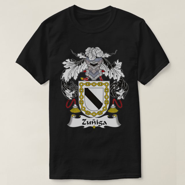 Zuniga Coat of Arms  Family Crest  T-Shirt (Design Front)