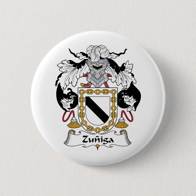 Zuniga Family Crest 6 Cm Round Badge (Front)