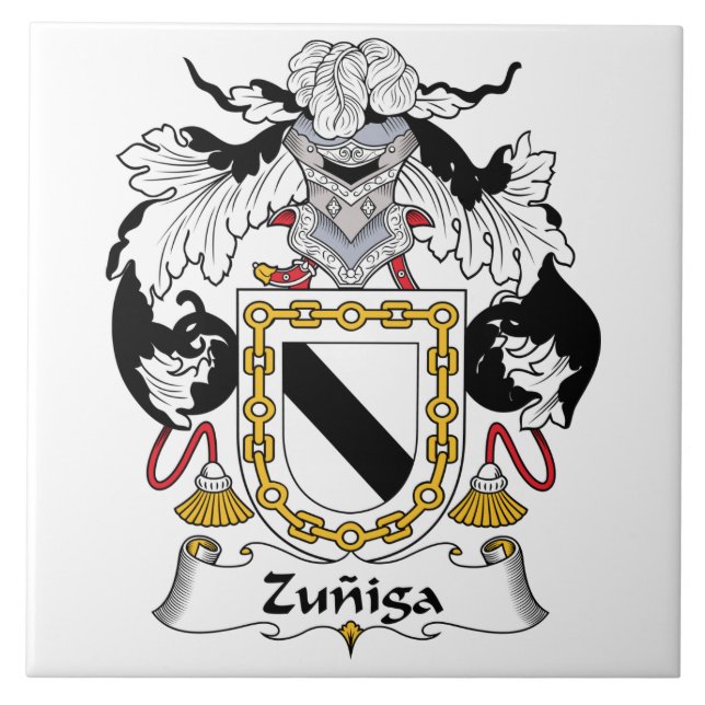 Zuniga Family Crest Tile (Front)