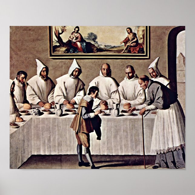 Zurbaran de Francisco - St Hugo of Grenoble Poster (Front)