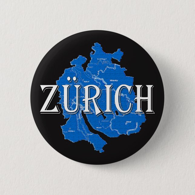 Zurich 6 Cm Round Badge (Front)
