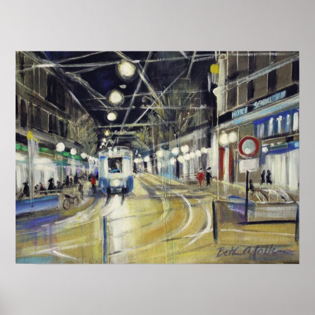 Zurich Bahnhofstrasse Poster (Front)