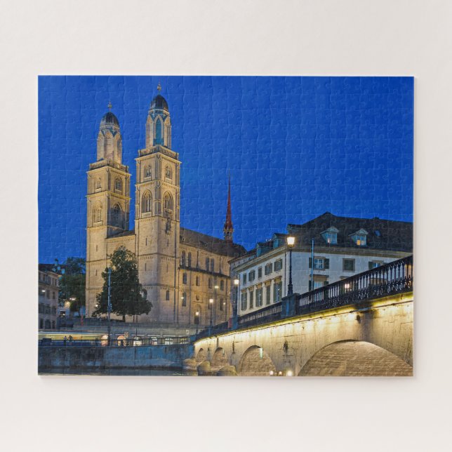 Zurich Cathedral Jigsaw Puzzle (Horizontal)