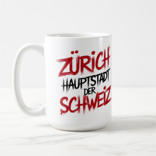 Zürich, Hauptstadt der Schweiz Coffee Mug