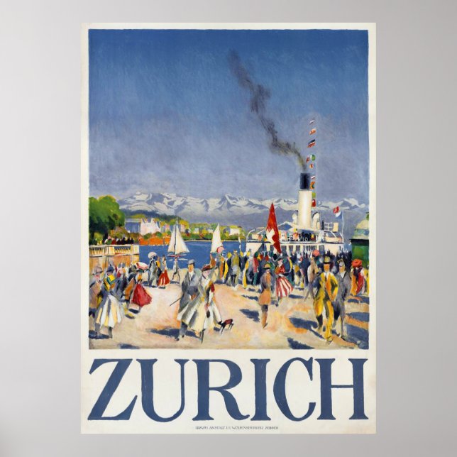 Zurich Port, Switzerland Poster (Front)