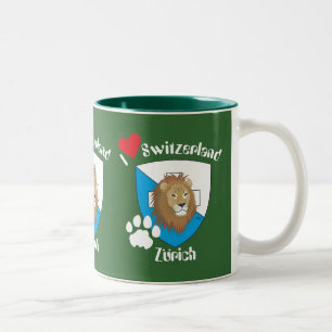 Zürich Schweiz Suisse Svizzera Tasse Two-Tone Coffee Mug