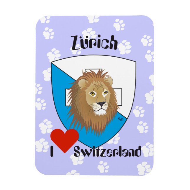 Zürich Schweiz Switzerland Magnet (Vertical)