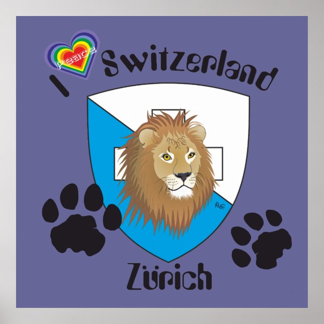 Zürich Schweiz Switzerland Poster (Front)