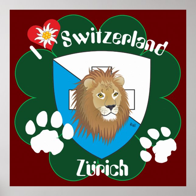 Zürich Schweiz Switzerland Poster (Front)