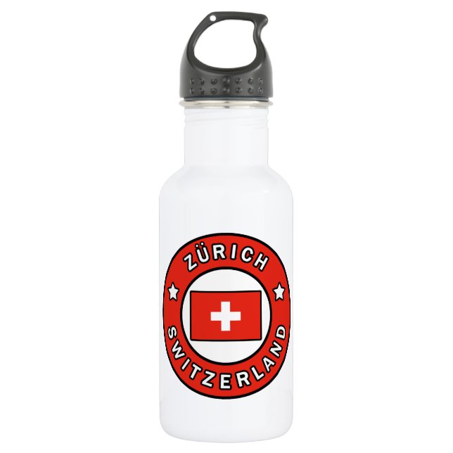 Zürich Switzerland 532 Ml Water Bottle (Front)