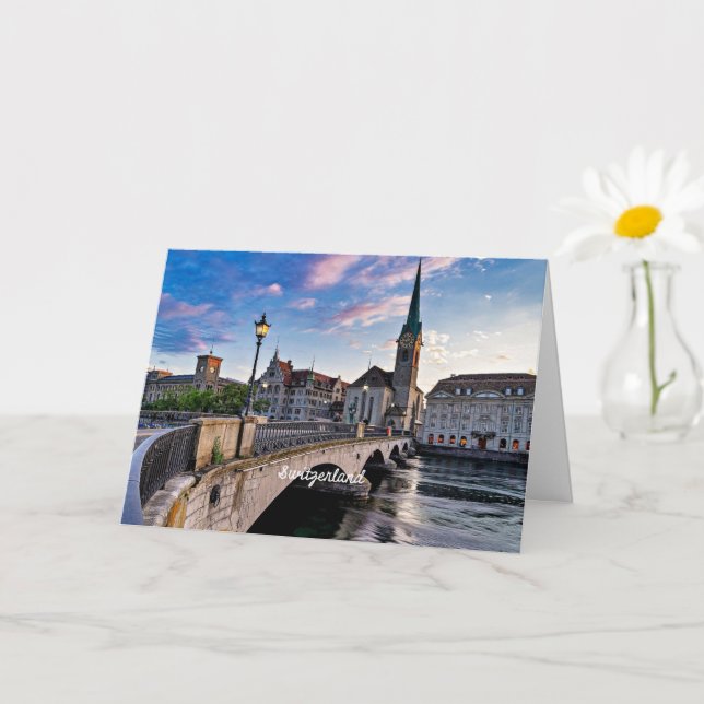 Zurich, Switzerland Card (Small Plant)