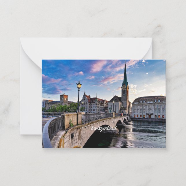 Zurich, Switzerland Card (Front)