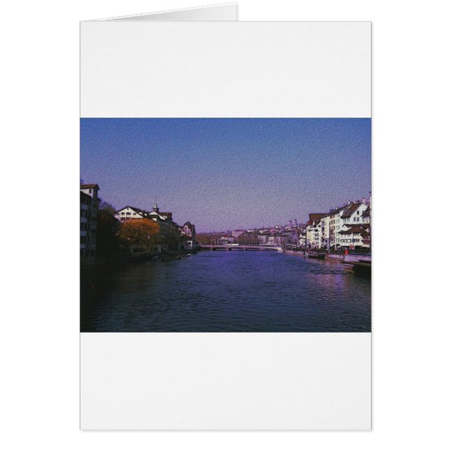 Zurich Switzerland Digital art. (Front)