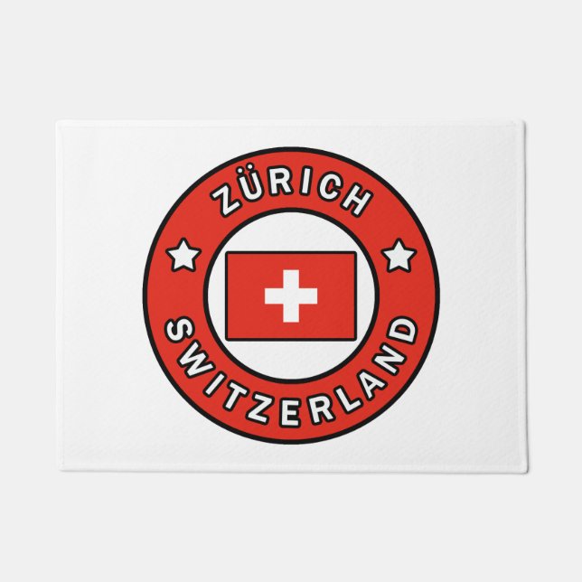 Zürich Switzerland Doormat (Front)