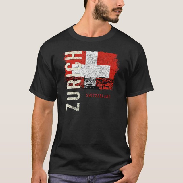 Zurich Switzerland Europe T-Shirt (Front)