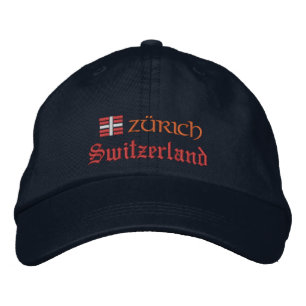 Zürich & Switzerland fashion / Swiss Flag Patriots Embroidered Hat