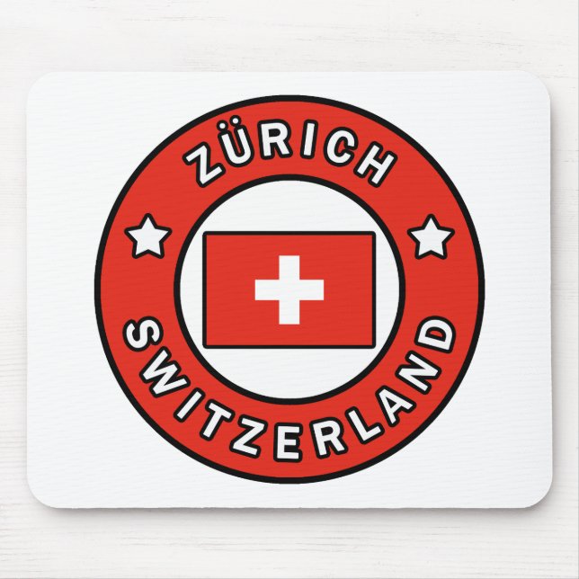Zürich Switzerland Mouse Mat (Front)